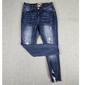 Refuge Jeans Womens Size 8 Distressed Frayed Hem 26" Waist